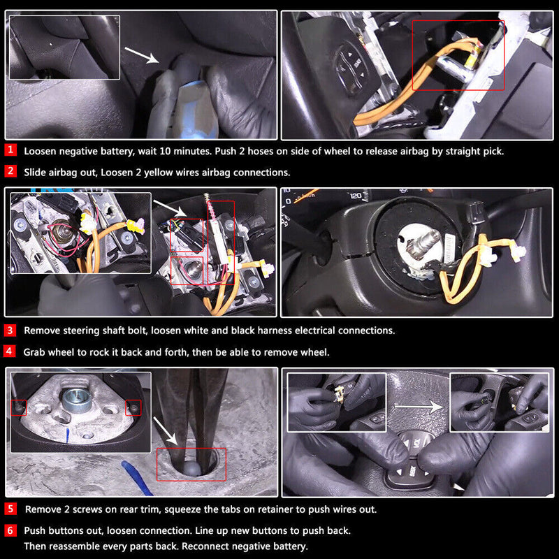 4x Steering Wheel Radio Volume Control Switch Button For Silverado GMC 21997738