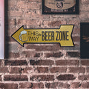 Retro Arrow Beer Area Metal Plate Painting for Bar Pub Tin Plaque Wall Sign