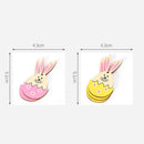 Wooden Hanging Ornaments Easter Rabbit Easter Wood Chips Easter Decorations
