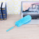 Adjustable Stretch Extend Microfiber Feather Duster Dusting Brush(Blue)