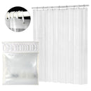 Waterproof Bath Supplies PEVA Plastic Shower Curtain Water Splash Resistant