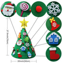 Christmas Tree Diy Felt Toddler Christmas Tree Three-dimensional Christmas Tree