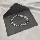 Unique Stainless Steel Jewelry Wrist Bracelet Toggle Clasp OT Buckle Chain