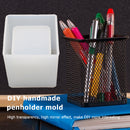 Silicone Concrete Candle Mold Geometric DIY Storage Pen Holder Mould (A) Newly