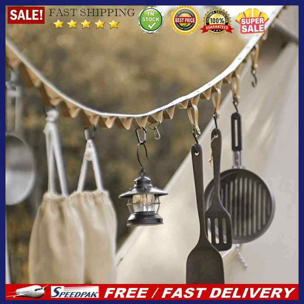 PU Leather Hanging Lanyard Multifunctional Adjustable Rope for Flagline Clothes