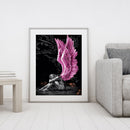 Angel with Pink Wings 40X50cm Oil Paint By Numbers Picture DIY Painting Cra