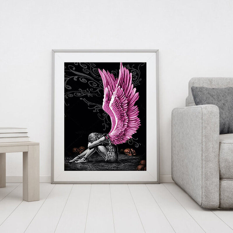 Angel with Pink Wings 40X50cm Oil Paint By Numbers Picture DIY Painting Cra