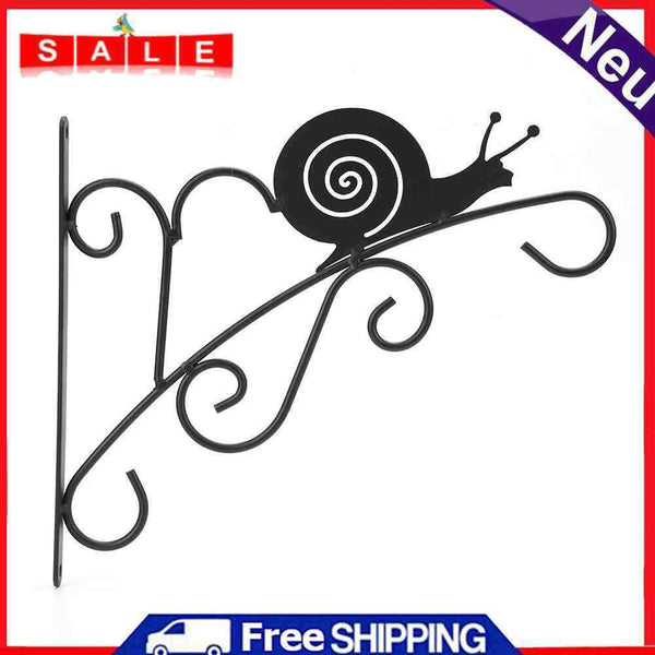 Wrought Iron Hanging Flower Pot Basketball Braces Decorative Outdoor Planter Hook