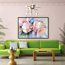 50x40cm Flower Cluster DIY Paint By Numbers Set Canvas Oil Painting No Frame