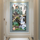 Waterfalls Oil Paint By Numbers Kits DIY Handpainted on Canvas Wall Art Picture