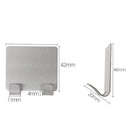 Self Adhesive Wall Hanger Stainless Steel Towel Hooks Kitchen Wall Door Holde