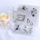 Decorating Craft Transparent Stamp Flower Christmas Tree Silicone Rubber