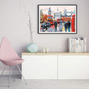 London Street Painting Full Cross Stitch 11CT Cotton Thread Embroidery Packs