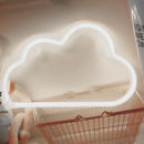 Cartoon Cloud Neon Light USB Battery Operated Hanging Lamp (White Light)