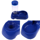 Pet Dog Puppy Cat Automatic Water Dispenser Food Dish Bowl Feeder Blue