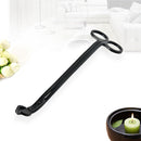 Stainless Steel Candle Cut Trimmer Cutter Snuffer Hook Clipper (Black) Newly