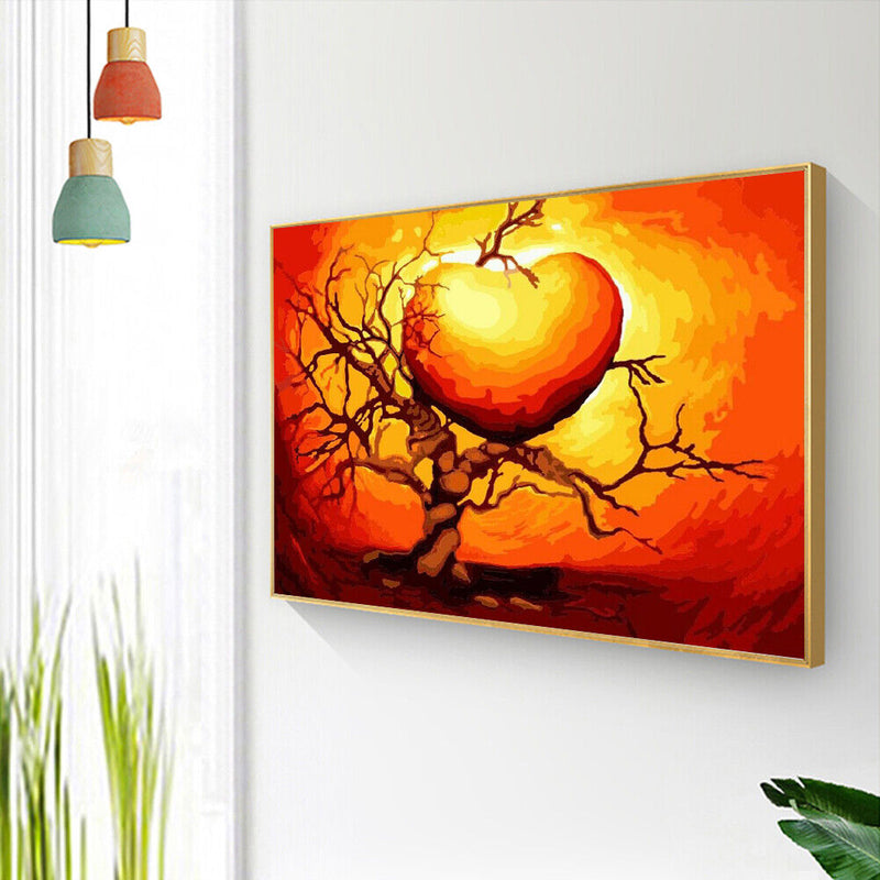 Love tree 50x40cm Oil Paint By Numbers Picture DIY Painting