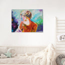 Frameless Painting By Numbers Girl Back DIY Handmade Drawing On Canvas Art Kit