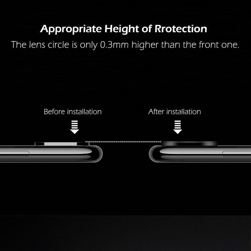 Hat-prince Back Camera Lens Protector Cover for Huawei Mate 20 Pro (Black)