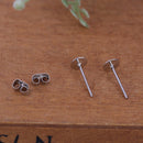 Pro Wedge Stud Earrings, Stainless Steel, Blank, 100 Pieces