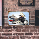 Motorcycle Plate Metal Tin Sign Retro Shabby Plaque for Bar Pub Club Cafe