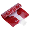 Portable 750mL Foldable Outdoor Camping Hiking PE Water Bag (Red) Newly