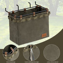 Table Side Storage Bag Multifunctional Folding Canvas Bags & Large Capacity