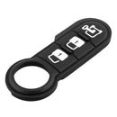 3-Button Key Fob Repair Rubber Pad Black for Fiat 500 Panda Abarth Punto