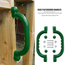 Kids Playground Nonslip Safety Grab Handles Mounting Hardware (Dark Green) Newly