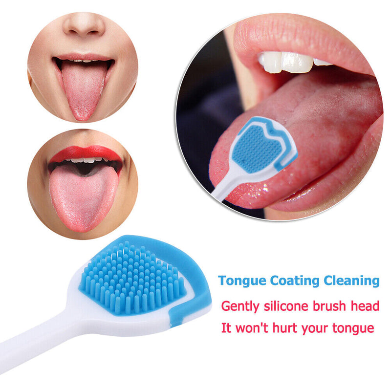 10pcs Tongue Brush Silicone Cleaning Brush Oral Health Soft for Travel Suppli