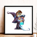 Partial Embroidery Owl Goblin DIY 11CT Stamped Cross Stitch Kits Needlework Sets