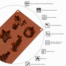 Baking Silicone Mold Christmas 6 With Elk Christmas Snowman Tree P9Q9