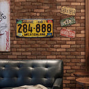 License Plate 284888 Metal Retro Tin Sign for Living Room Bar Club Cafe Decor