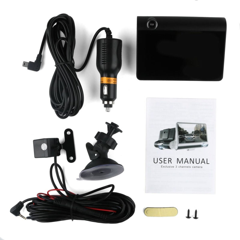 DVR Dual Lens Dash Cam Car Camera 3 Lens Camera Dash Cam Video Recorder Camera