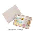 #A 10pcs Retro Stamps Wax Seal Kit for Gift Box Invitation Envelope Decor Tools