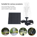 7V 200L/H Outdoor Fish Tank Fountain Pool Pond Solar Panel Water Pump Kits