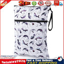 Waterproof Reusable Wet Bag Printed Diaper Nappy Bags with Two Zipper (B) Newly