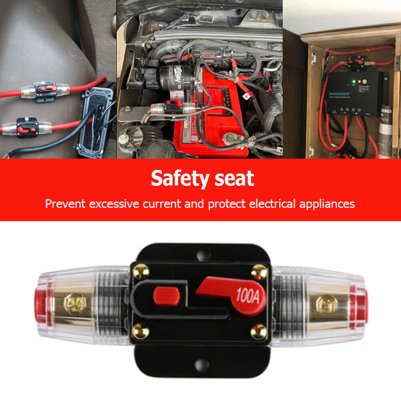 Circuit Breaker Automatic Reset Car RV Power Insurance Switch Audio Fuse Ho