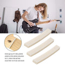 Bone Guitar Nuts Saddles Blank for Electric Classical Guitar Bass (3pcs) Newly