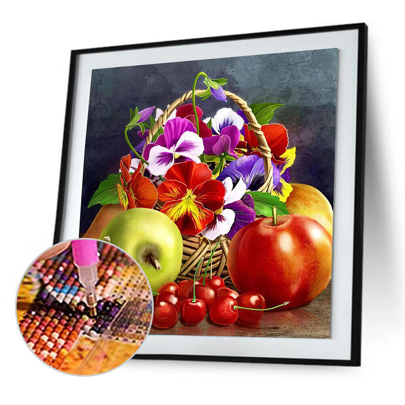 Diamond Painting 5D DIY Fruit Basket Full Round Drill Rhinestone Picture