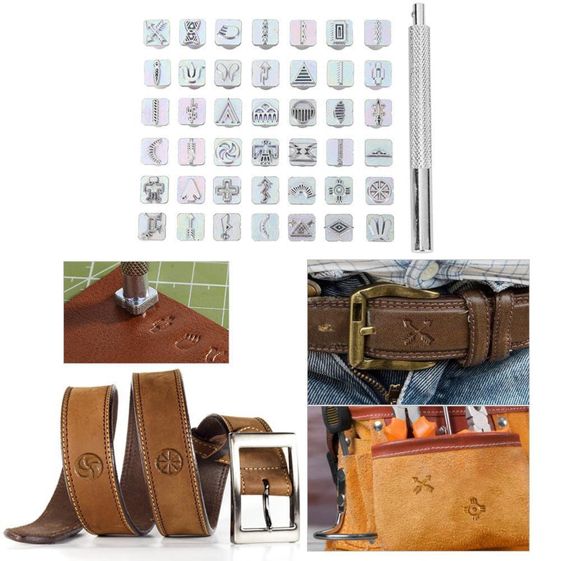Crafttool Carbon Steel Symbol Stamp Set 49 Stamps for Metal Tandy Leather Marking