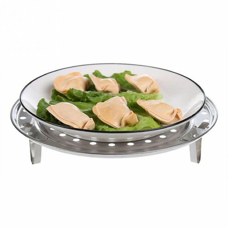 Dumpling Cookware Rack Durable  Steamer Three-leg Stainless Steel Tray Shelf