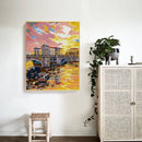 Full Cross Stitch 14CT Cotton Thread DIY Morning Glow Handmade Stamped Crafts