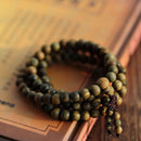 1pcs Sandalwood Buddhist Meditation 6mm108 Prayer Bead Necklace Mala U8V8