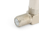 Aerial Male Adapter F Female To TV Male Right Angled Satellite Coax Connectors
