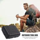Outdoor Waterproof Sealed Box Shockproof EDC Tools Storage Case (Black S) Newly
