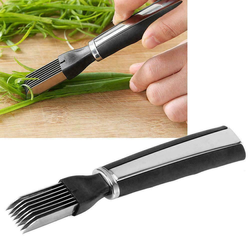 Steel Green Spring Onion Vegetable Shredder Slicer Cutter K8N9 Q8V3