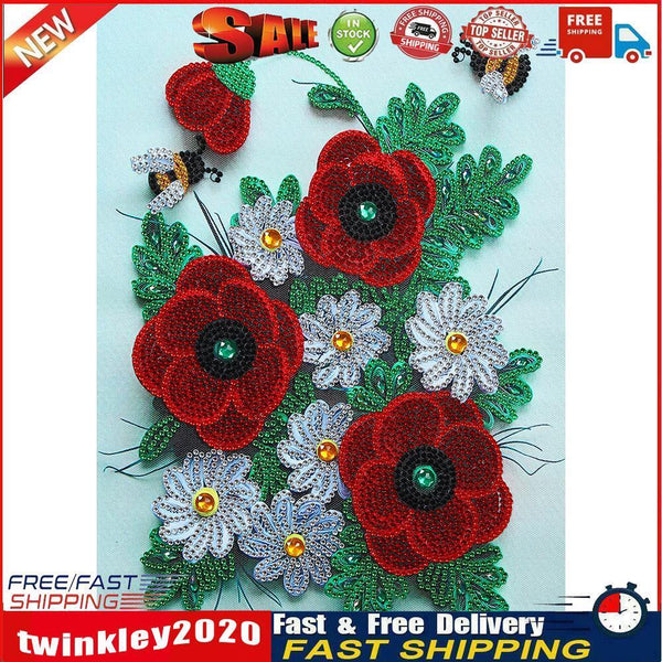 5D DIY Quilling Paper Painting Special Shape Drill Diamond Picture (YK195) Newly