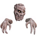 Creative Ghost Face Sculpture Tree Bark Face Bark Ghost Face Garden Statue