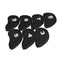 Black Set of 11pcs Golf Club Putter Iron Head Cover Case Protection Sleeve